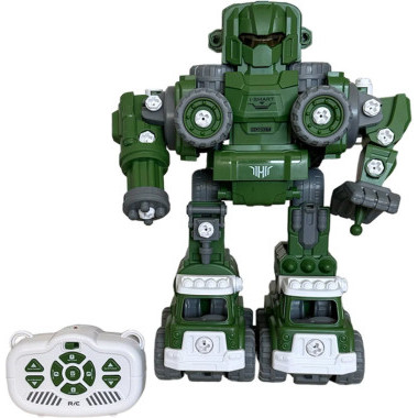 Робот-трансформер 5 в 1 (из 5 машинок) со звуковыми и световыми эффектами на радиоуправлении (3 вида)