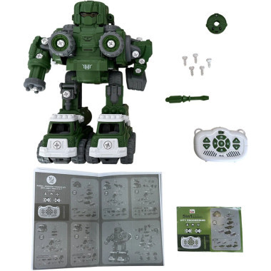 Робот-трансформер 5 в 1 (из 5 машинок) со звуковыми и световыми эффектами на радиоуправлении (3 вида)