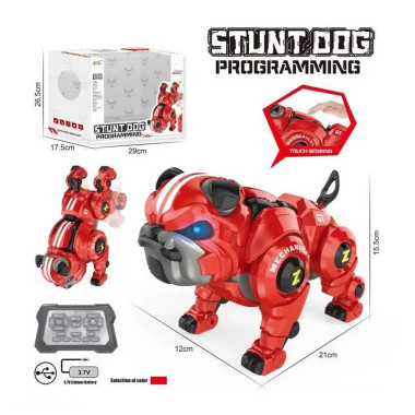 Игрушка Собака на радиоуправлении со световыми и звуковыми эффектами (аккумулятор) 29*26.5*17.5