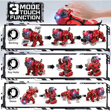 Игрушка Собака на радиоуправлении со световыми и звуковыми эффектами (аккумулятор) 29*26.5*17.5