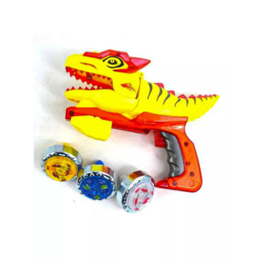 Пускатель с волчками и игровым полем Динозавры, 2 вида 25.9*25.9*7.5