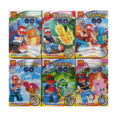 Конструктор LELE 39001 Герои 12 шт в упаковке 6 видов в кор. 11х8х4см