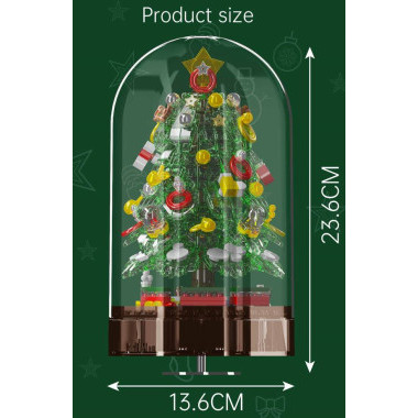 Конструктор Mold King Z003 &quot;Музыкальная шкатулка Рождественская Елочка&quot; 688 дет. 15 x 15 x 25