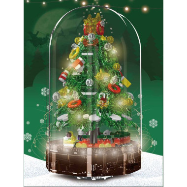 Конструктор Mold King Z003 &quot;Музыкальная шкатулка Рождественская Елочка&quot; 688 дет. 15 x 15 x 25