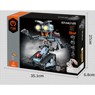 Конструктор iM.Master 8063«Туман-робот: Механический мастер 5-в-1» с дымовой пушкой на р/у 755 дет. 35X27X7