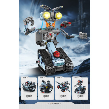 Конструктор iM.Master 8063«Туман-робот: Механический мастер 5-в-1» с дымовой пушкой на р/у 755 дет. 35X27X7