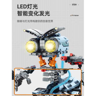 Конструктор iM.Master 8063«Туман-робот: Механический мастер 5-в-1» с дымовой пушкой на р/у 755 дет. 35X27X7