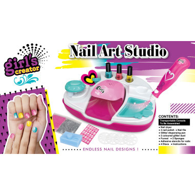 Детский маникюрный набор &quot;Арт студия&quot; с сушилкой + лак в кор. 45х31х7.2см