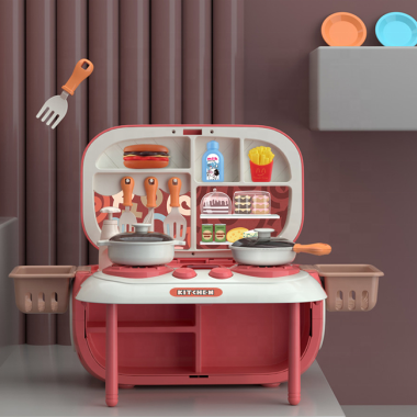 Игровой набор 2в1 Кухня и музыкальный центр синий
