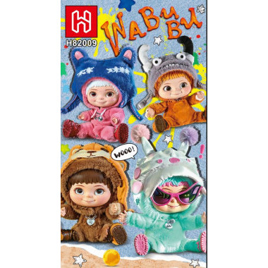 Конструктор H82009 &quot;Wakuku Baby&quot; в дисплеи 8 штук 4 вида 38.3х17.2х14.7. Цена за дисплей