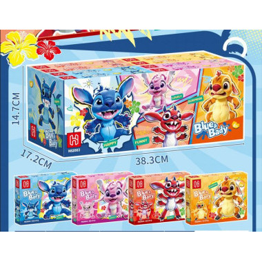 Конструктор H82003 &quot;Stitch&quot; в дисплеи 8 штук 4 вида 38.3х17.2х14.7