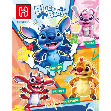 Конструктор H82003 &quot;Stitch&quot; в дисплеи 8 штук 4 вида 38.3х17.2х14.7