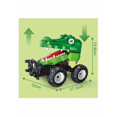 Конструктор Technology T1025 "Крокодил" 2в1 инерционный 51x33.2x6.3 см 440 дет.