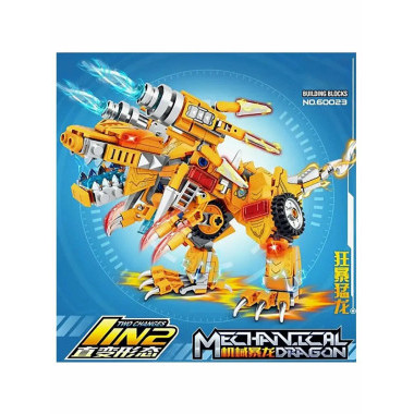 Конструктор LWCK 60023 Динозавры "Колесница Хищника" 2в1 367 дет 38.5x27x5.5 см