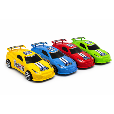 Машинка инерционная "Спорт кар 23" размер 21 см 4 цвета в пакете