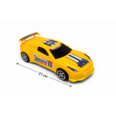 Машинка инерционная "Спорт кар 23" размер 21 см 4 цвета в пакете