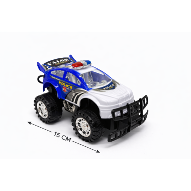 Джип инерция Полиция в пакете 15 см.