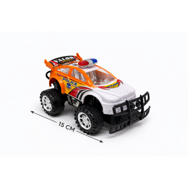 Джип инерция Полиция в пакете 15 см.