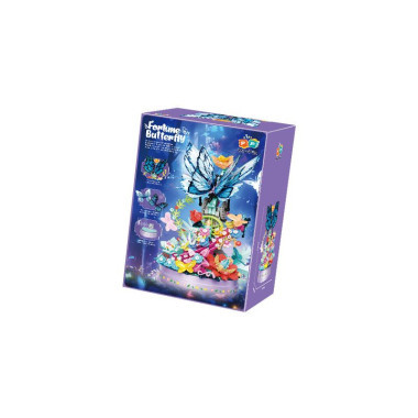 Конструктор PopPin 663502 "Счастливая бабочка музыкальная шкатулка" 630 дет. 26 x 17 x 13