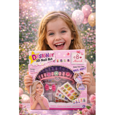 Маникюрный набор "Nail ART-2" лак + наклейки  в кор. 21х3.5х21 см