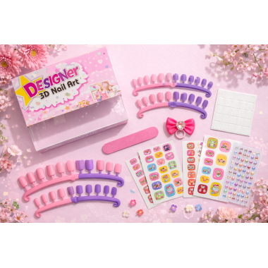 Маникюрный набор "Nail ART-2" лак + наклейки  в кор. 21х3.5х21 см