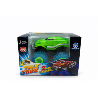 Гоночные машинки Trix Truk на батарейках со светом