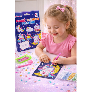 Детский набор для творчества «Алмазная мозайка с единорогами