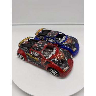 Инерционная машинка человека паука в пакете 13.5см 2 вида