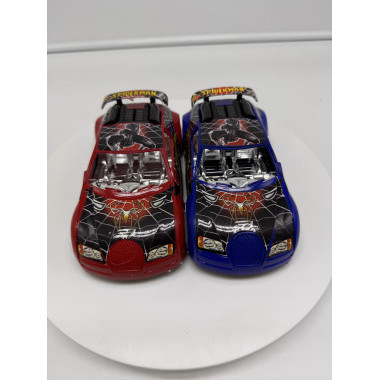 Инерционная машинка человека паука в пакете 13.5см 2 вида