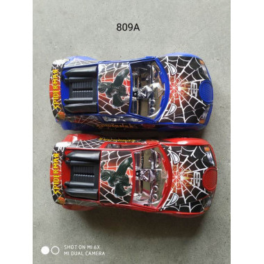 Инерционная машинка человека паука в пакете 13.5см 2 вида