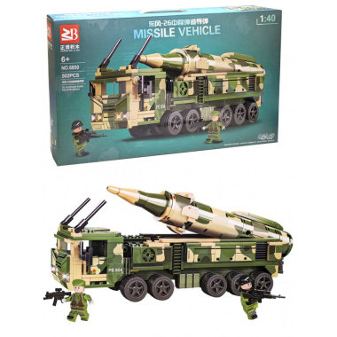 Конструктор Zheng Bo ji Mu 6850  "Ракетный комплекс" 502 дет. 57х7х32