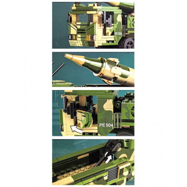 Конструктор Zheng Bo ji Mu 6850  "Ракетный комплекс" 502 дет. 57х7х32