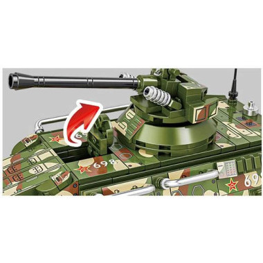 Конструктор BBlock XJ-839A Бронированный автомобиль Vn22 497дет. 48х30х7