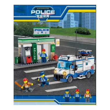 Конструктор Zhe Gao 912006 Сити "Полицейская машина" 463 дет. 48х38х7