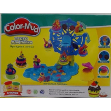 Набор "Праздник кекса"  + 8 банок теста для лепки.