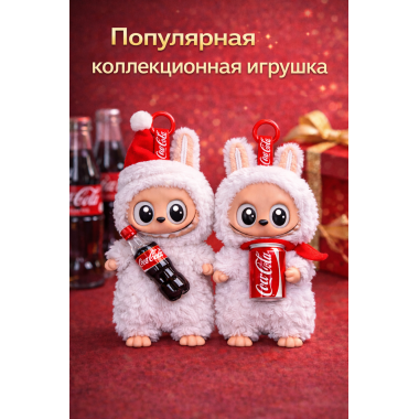 Ограниченная серия PopMart Лабубу Сердце Макарон Coca-Cola. Цена за 2 шт.