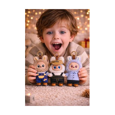 Ограниченная серия 3-го поколения PopMart Pop Labubu Heart Macaron брелок 3 вида. ЦЕНА ЗА 3 шт.