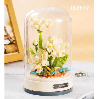 Конструктор JAKI JK2677 Музыкальная шкатулка Цветы "Жасмин"