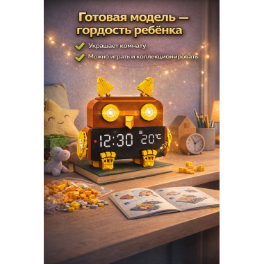 Конструктор BC-34 "Сова будильник" 286 дет 32х22.5х8