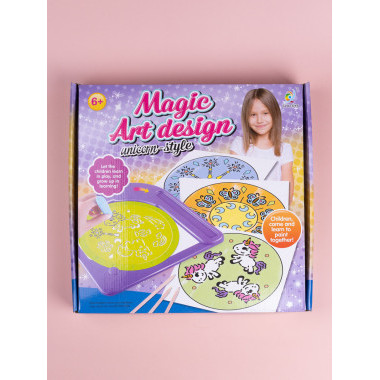 Набор для рисования "Магический трафарет"  в кор. 29.5х5х29.5см