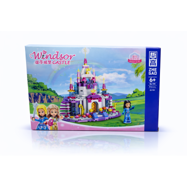 Конструктор Zhe Gao QL1189 Принцессы "Садовая Страна чудес"  в ассортименте 32.5x22.5x6 см