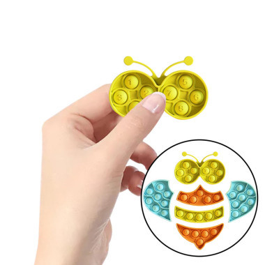 Pop It Силиконовая игрушка-антистресс вечная пупырка "Пчелка"