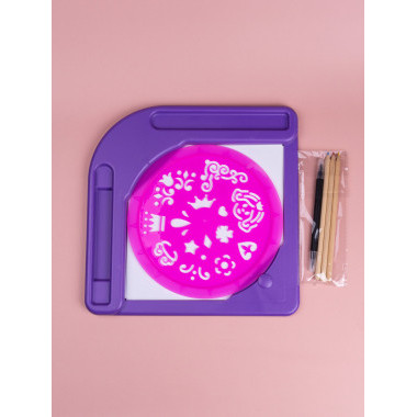 Набор для рисования "Магический трафарет" Узоры в кор. 29.5х5х29.5см