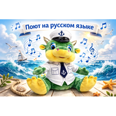 Динозаврик музыкальный на батарейках 30*20*12 CM