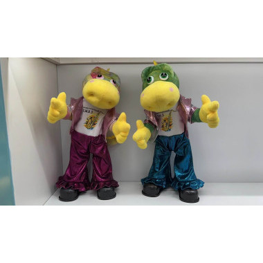 Динозаврик музыкальный на батарейках 37*15CM