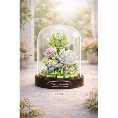 Конструктор Balody 16347 Цветы в колбе "Нежный жасмин", 385 дет. 13x13x16.3