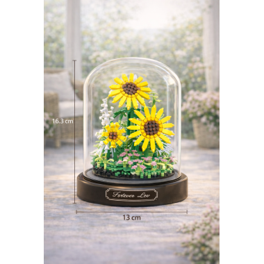 Конструктор Balody 18470 Цветы "Солнечный букет из Подсолнухов" 545 дет. 13x13x16.3 см