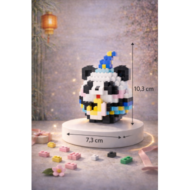 Конструктор 85121 Xiao Fang Le Tanlian "Панда Пикси" 672 дет. 10x13x7.5