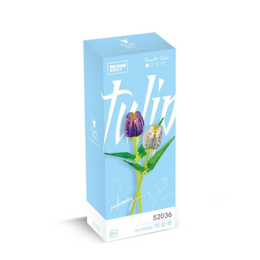 Конструктор 52036 Decool "Перламутровый тюльпан" 8x20x4.5