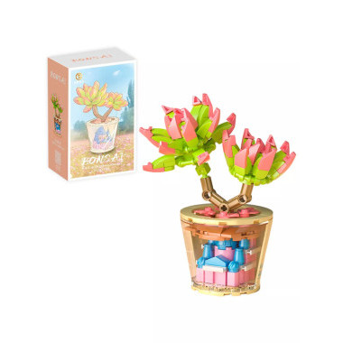 Конструктор 9128 "Серия "Флорист"-Красный молодой лотос" 173 дет. 11х7х17